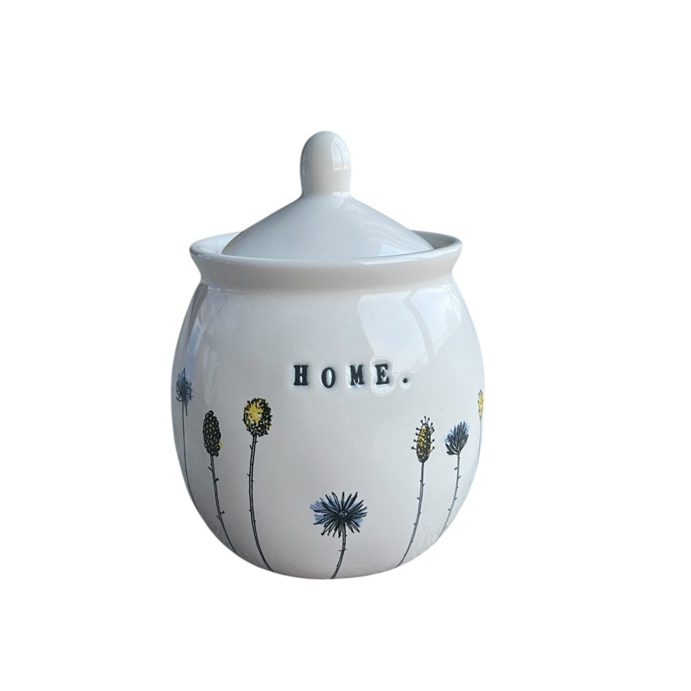 Rae Dunn Artisan Home. Sugar Bowl Canister Typewriter Wildflower